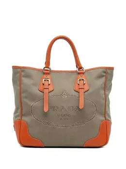 Prada 2013-2025 Canvas Canapa Logo Convertible Tote satchel 32093522