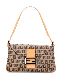 Fendi 20th Century Zucchino Canvas Double Flap shoulder bag 32090252