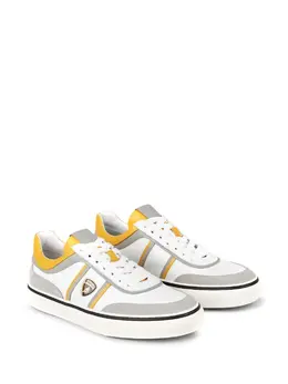 Tod's Automobili Lamborghini panelled lace-up leather sneakers 20062324