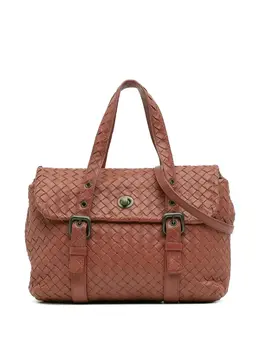 Bottega Veneta 2012-2025 Nappa Intrecciato Flap satchel 32110334