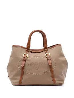 Prada 2010-2025 Canvas Canapa Logo Bow satchel 32110299