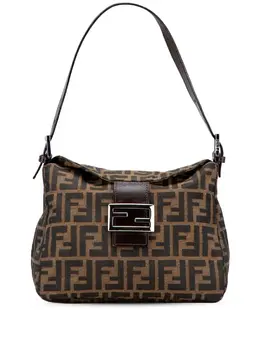 Fendi 2000-2010 Zucca Canvas Double Flap shoulder bag 32117958