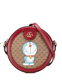 Gucci 2016-2025 Micro GG Supreme Doraemon Round crossbody bag 32117899
