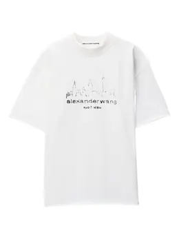 Alexander Wang: Хлопковая футболка 