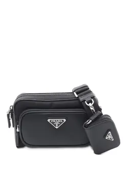 Prada logo-plaque shoulder bag 32124506