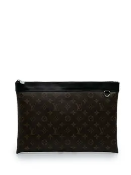Louis Vuitton 2020 Monogram Macassar Discovery Pochette GM clutch bag 32140925