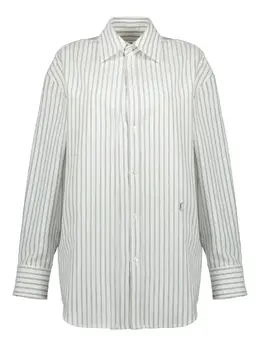 Saint Laurent: Рубашка в полоску 