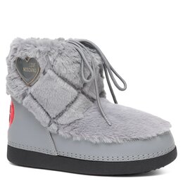 Love Moschino: Серые угги 
