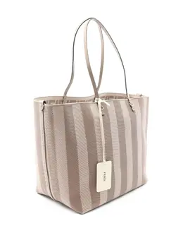 Fendi large striped tote bag 32124636