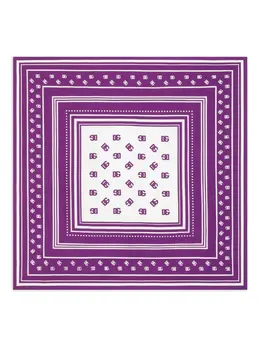 Dolce & Gabbana: Фиолетовый шарф  DNA