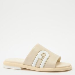 Furla: Бежевые шлёпанцы 