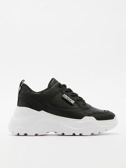 Versace Jeans Couture: Чёрные кроссовки 