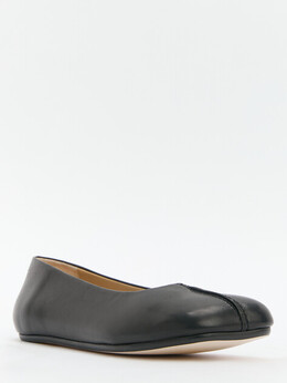 Mm6 Maison Margiela: Чёрные балетки 