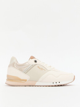 Pepe Jeans: Бежевые кроссовки 