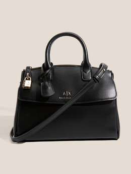 Armani Exchange: Чёрная спортивная сумка 