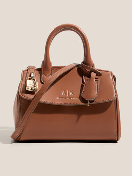 Armani Exchange: Коричневая спортивная сумка 