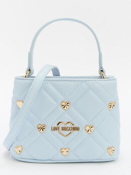 Love Moschino: Голубая спортивная сумка 