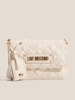 Love Moschino: Бежевая сумка 