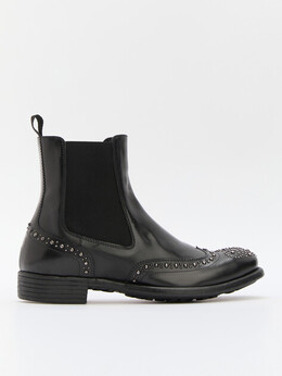 Officine Creative: Чёрные ботинки 