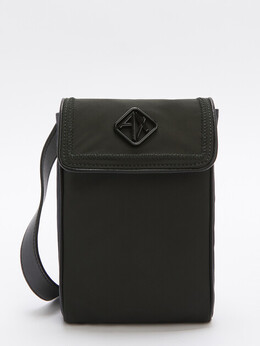 Armani Exchange: Чёрная сумка 