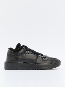 Officine Creative: Чёрные кроссовки 