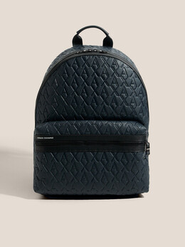 Armani Exchange: Тёмная спортивная сумка 