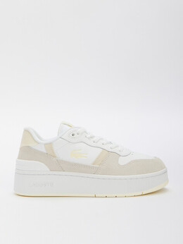 Lacoste: Белые кроссовки 