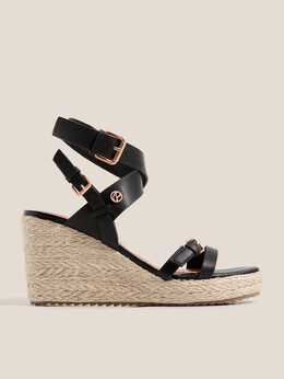 Pepe Jeans: Чёрные босоножки 