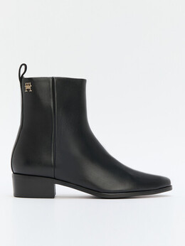 Tommy Hilfiger: Чёрные ботинки 