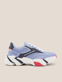 Calvin Klein Jeans: Голубые кроссовки 