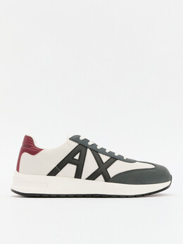 Armani Exchange: Тёмные кроссовки 