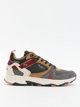 Pepe Jeans: Серые кроссовки 