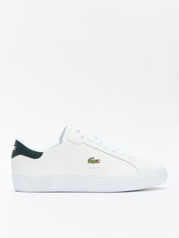 Lacoste: Белые кроссовки 