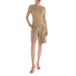 Guess: Коричневый свитер 