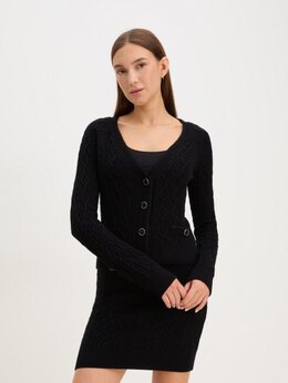 Guess: Чёрный свитер 