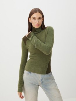 Mm6 Maison Margiela: Светлый свитер 