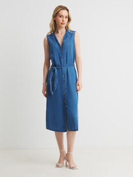 Pepe Jeans: Синее платье 