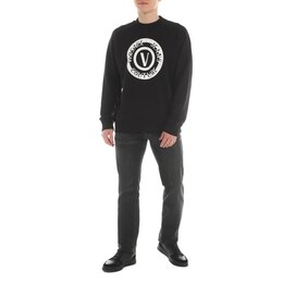 Versace Jeans Couture: Чёрная толстовка 