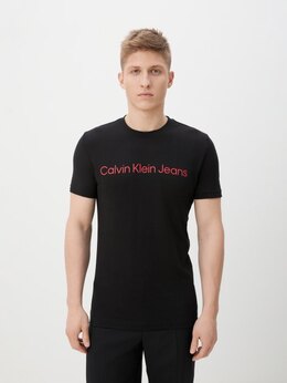 Calvin Klein Jeans: Чёрная футболка 