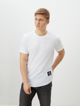 Calvin Klein Jeans: Белая футболка 