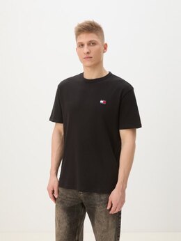 Tommy Jeans: Чёрная футболка 