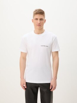 Calvin Klein Jeans: Белая футболка 