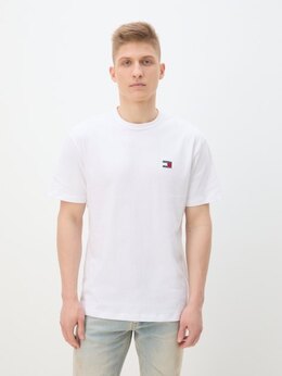 Tommy Jeans: Белая футболка 