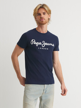 Pepe Jeans: Тёмная футболка 