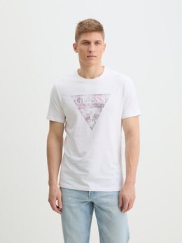 Guess: Белая футболка 