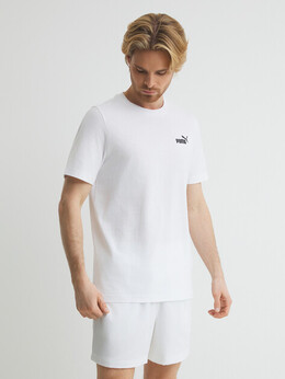 Puma: Белая футболка 