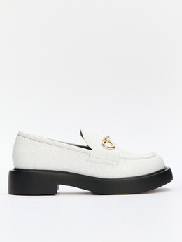 Love Moschino: Белые лоферы 