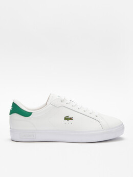Lacoste: Белые кроссовки 