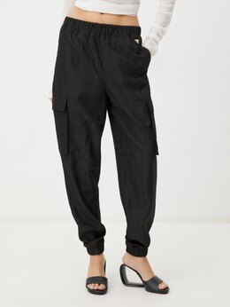 Guess: Чёрные брюки 