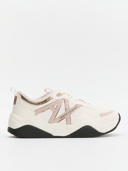 Armani Exchange: Белые кроссовки 